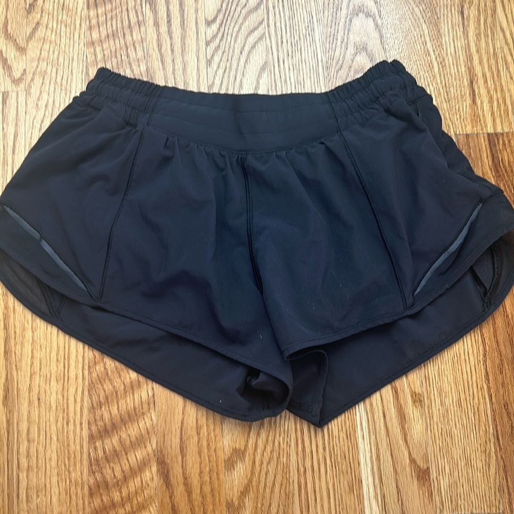 lululemon athletics Black Hotty Hot Low-Rise Shorts